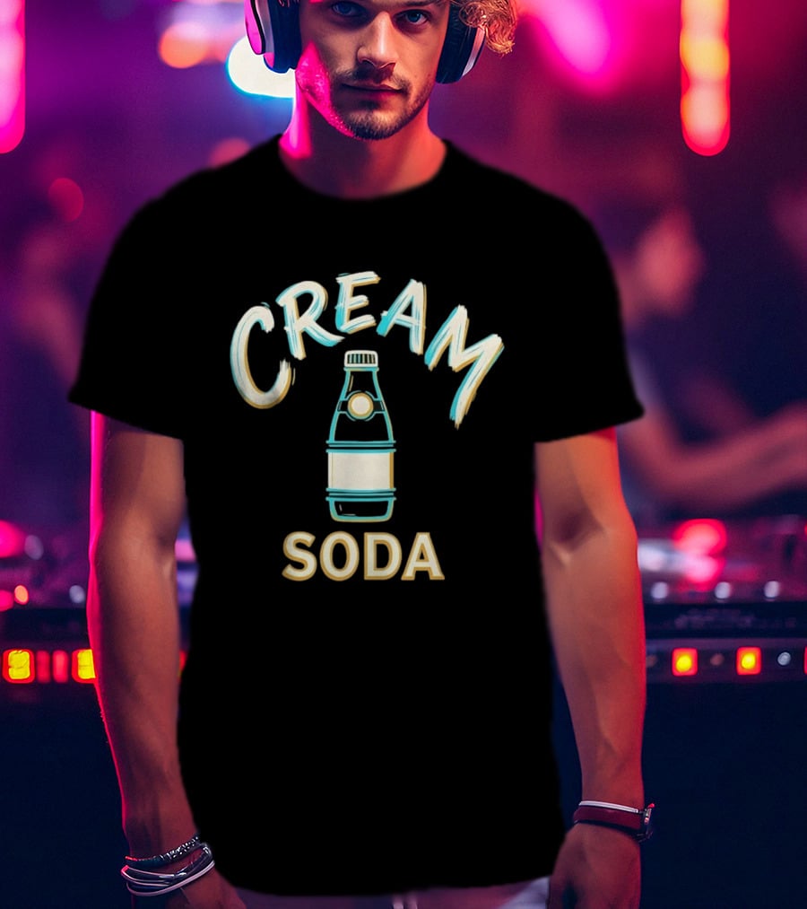 Cream Soda Bottle Drink Beverage T-Shirt