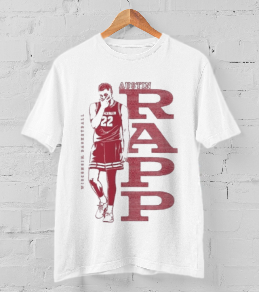 Austin Rapp Wisconsin Basketball 22 NCAA T-Shirt
