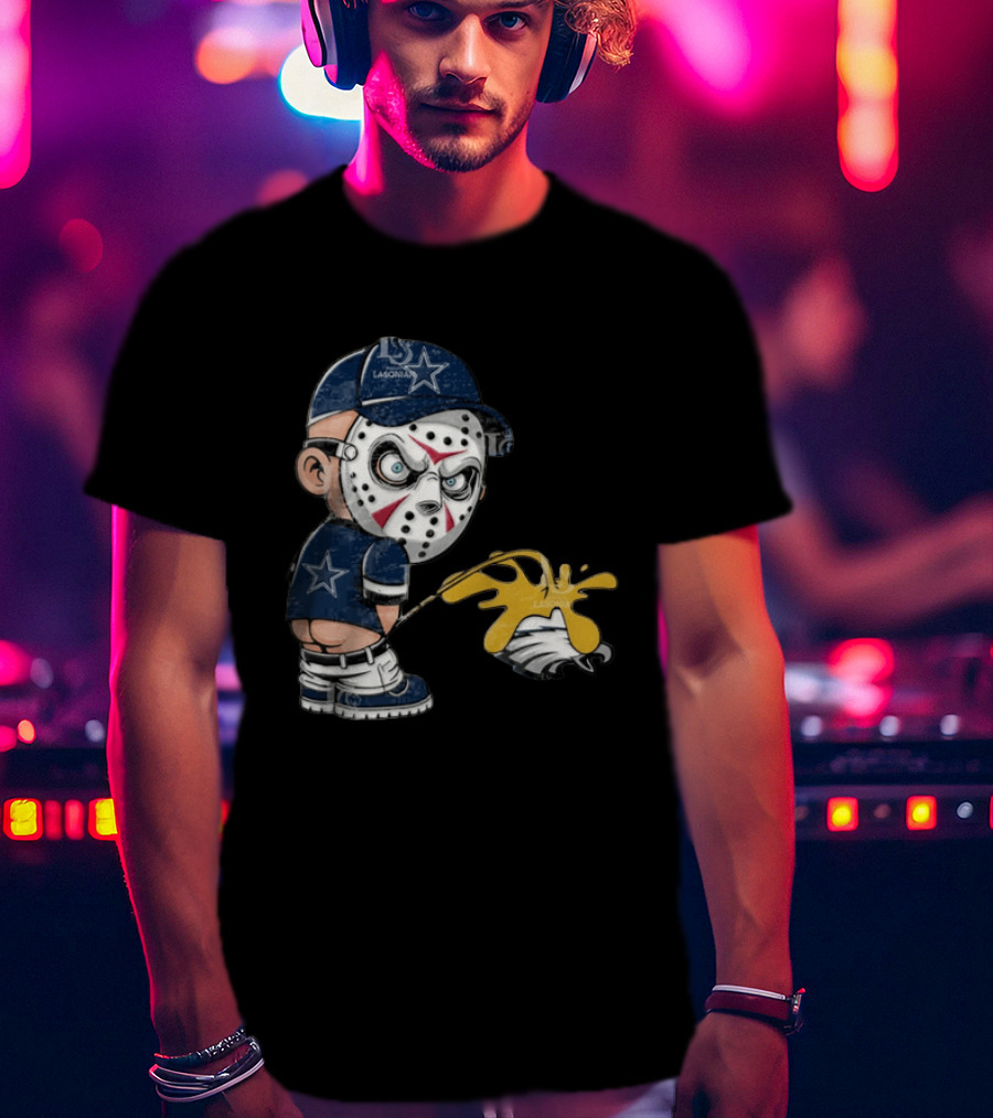 Dallas Cowboys Jason Voorhees Pissing On Philadelphia Eagles T-Shirt