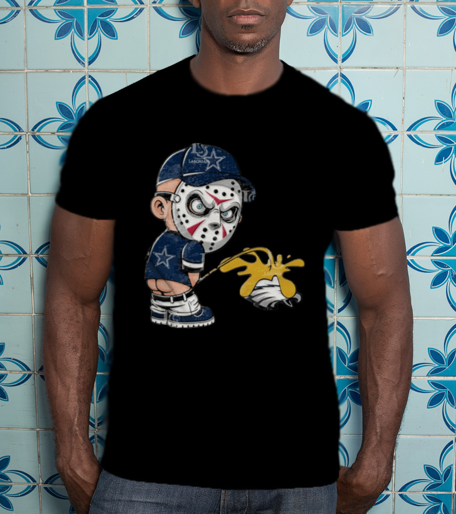 Dallas Cowboys Jason Voorhees Pissing On Philadelphia Eagles T-Shirt