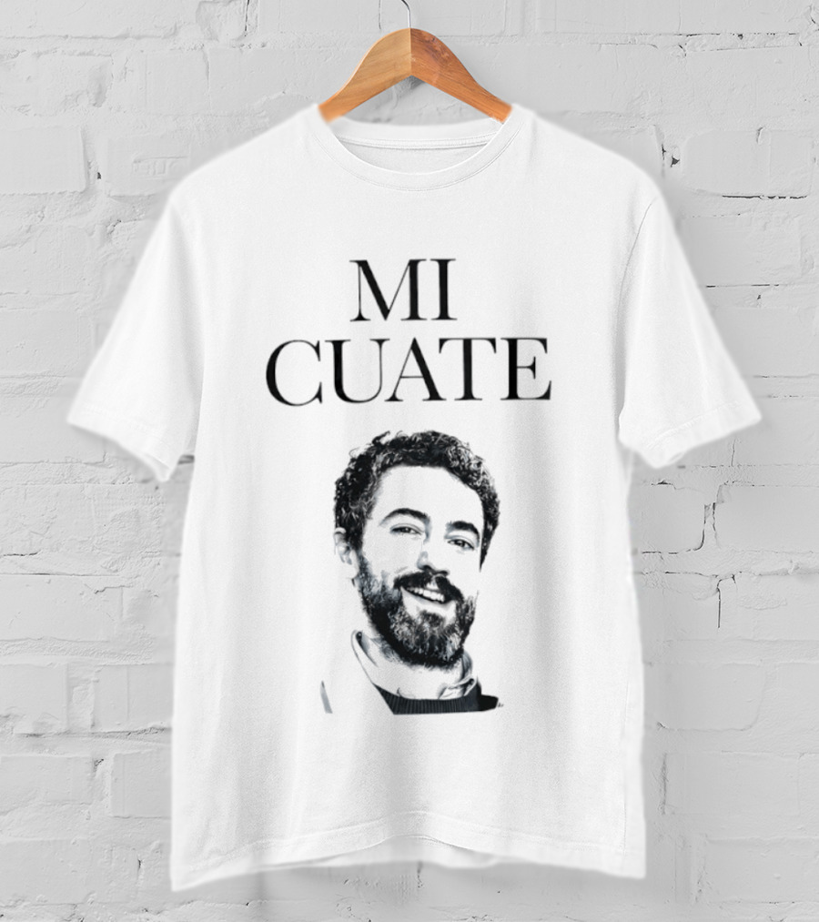 Mi Cuate Minimalist Portrait Spanish Slang Friend T-Shirt