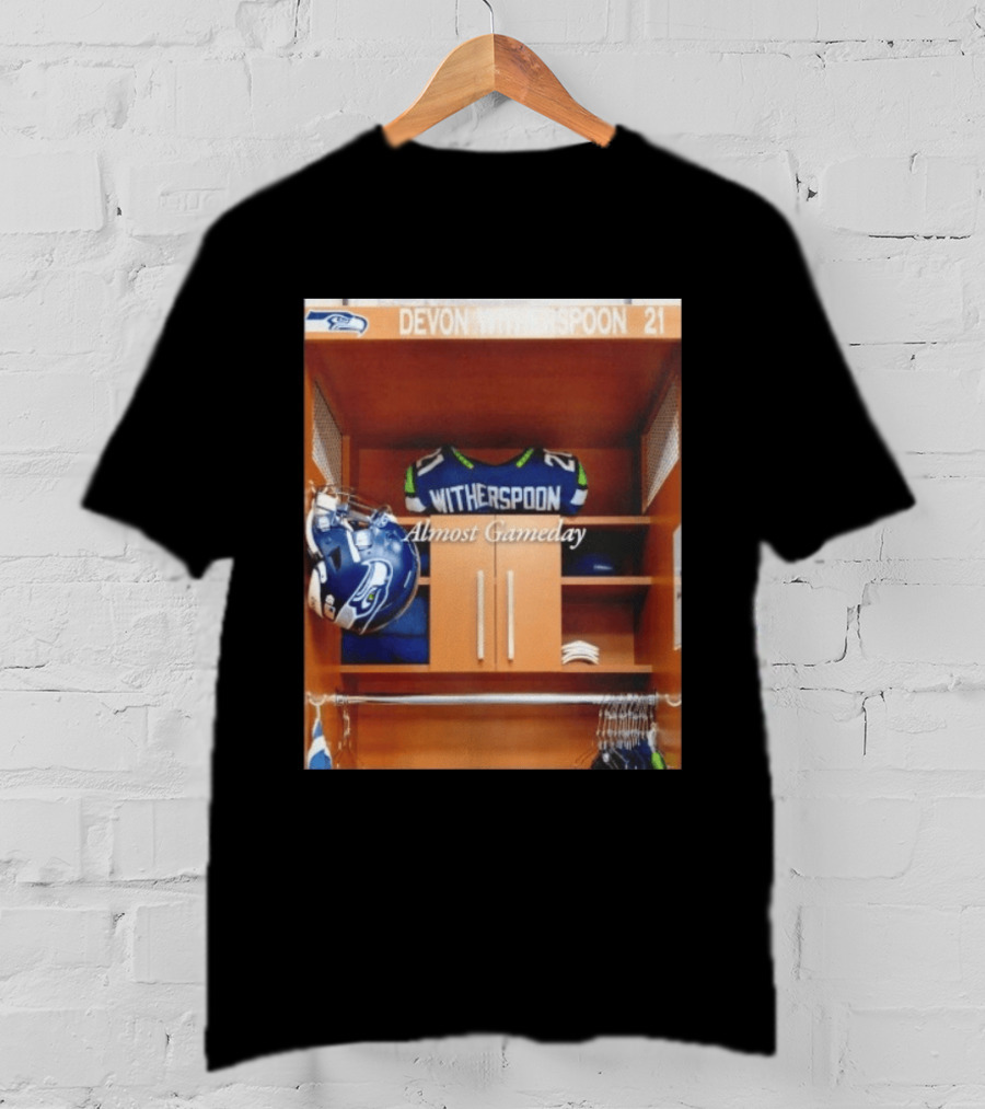 Devon Witherspoon Seattle Seahawks 21 Almost Gameday Locker Room T-Shirt