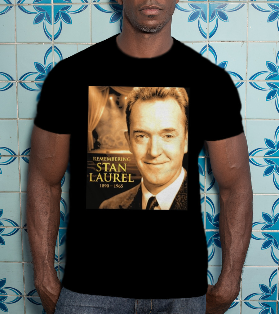 Remembering Stan Laurel 1890 1965 Vintage Theater T-Shirt