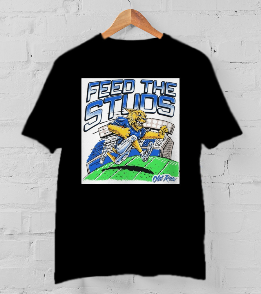 Feed The Studs Old Row Football Wildcat Stadium Run T-Shirt