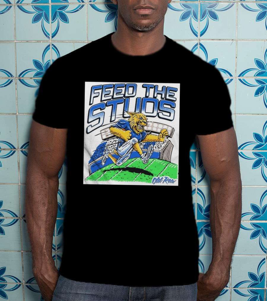 Feed The Studs Old Row Football Wildcat Stadium Run T-Shirt