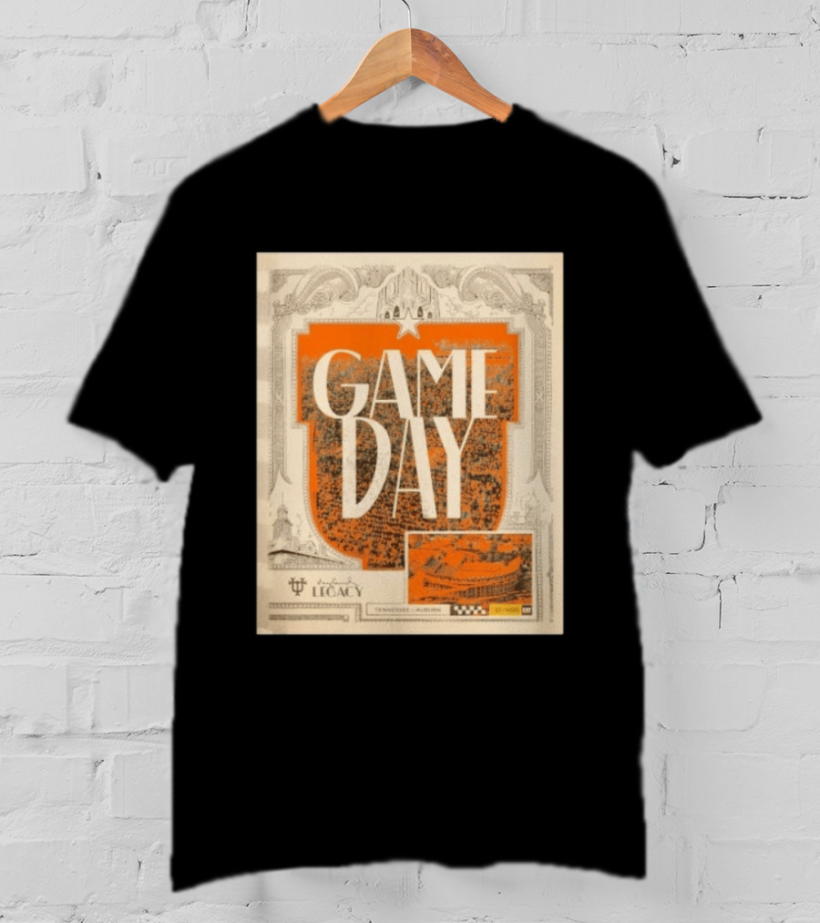 Tennessee Auburn Game Day Neyland Legacy Stadium Matchup T-Shirt