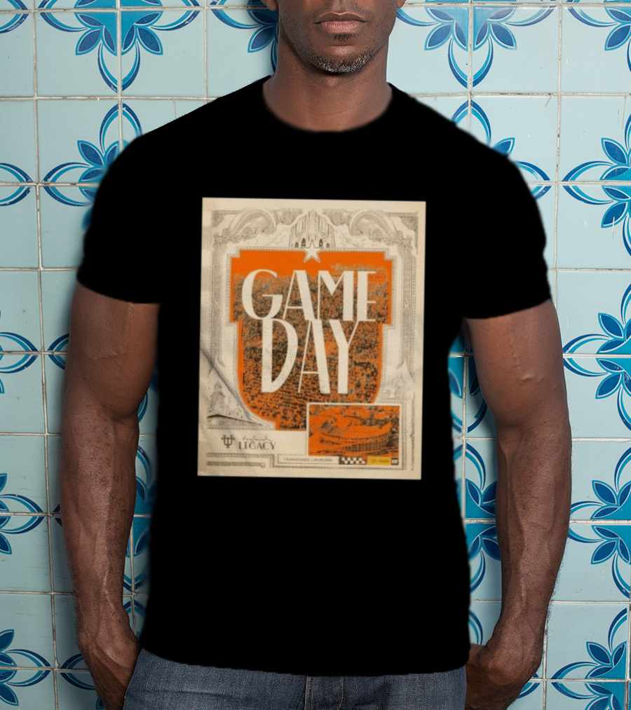 Tennessee Auburn Game Day Neyland Legacy Stadium Matchup T-Shirt