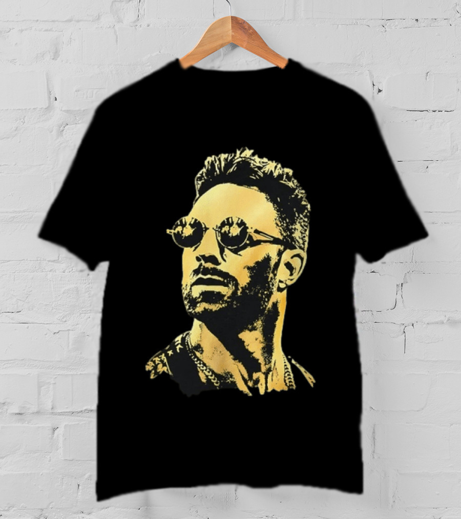 Gold Foil Adam Levine Maroon 5 T-Shirt