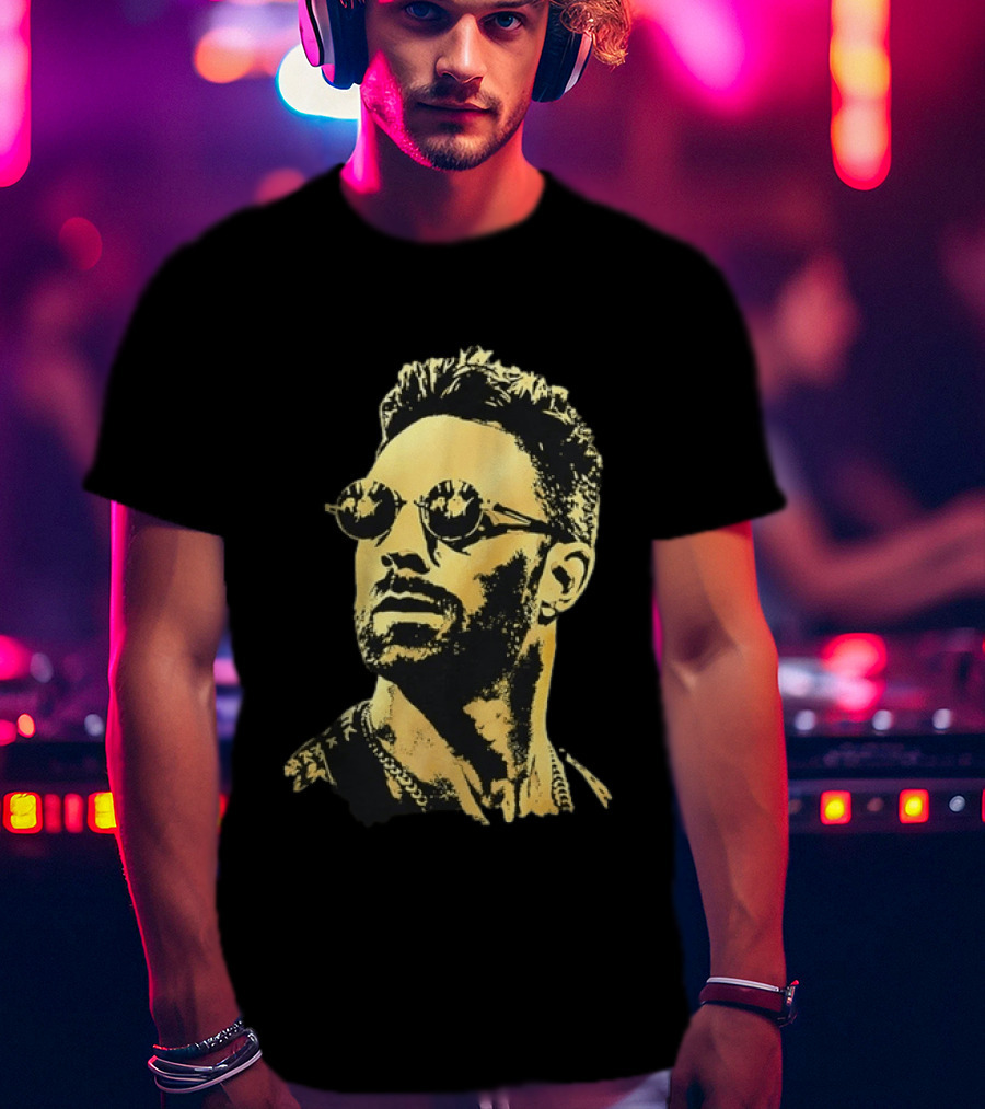 Gold Foil Adam Levine Maroon 5 T-Shirt