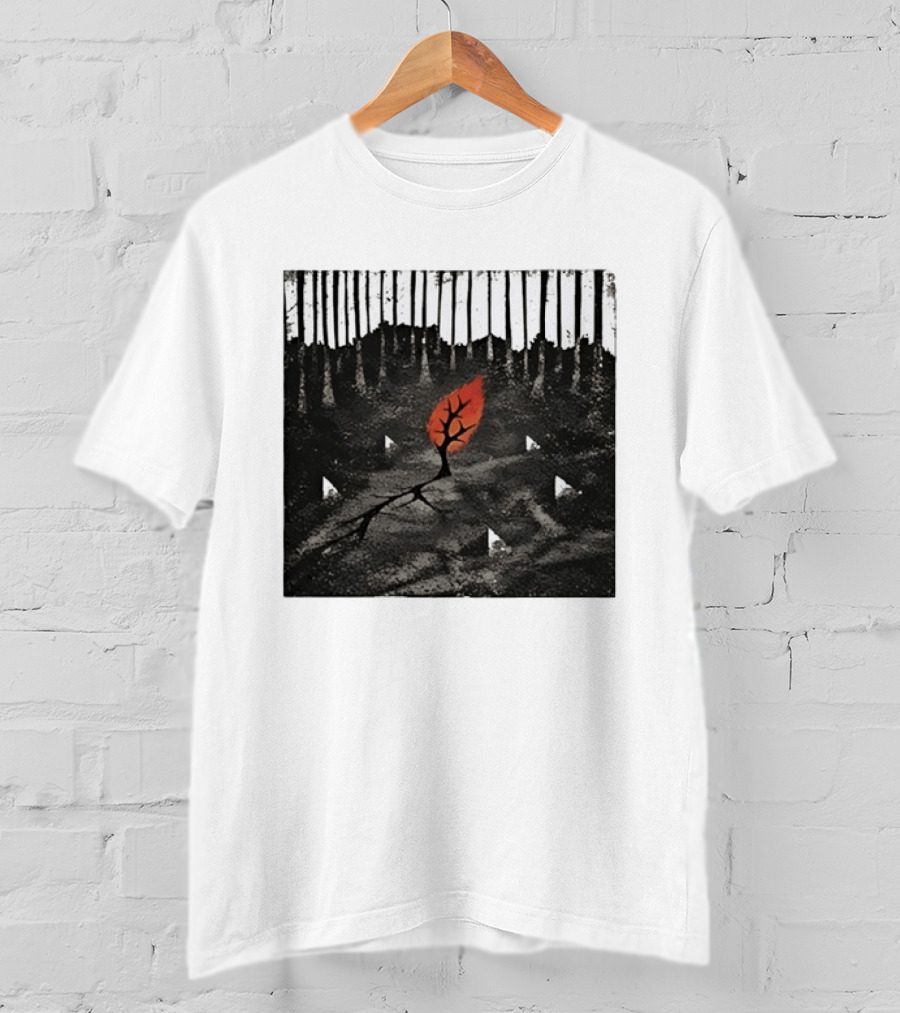 Sleeping With Sirens Tree Forest Alternative Rock Red Leaf T-Shirt