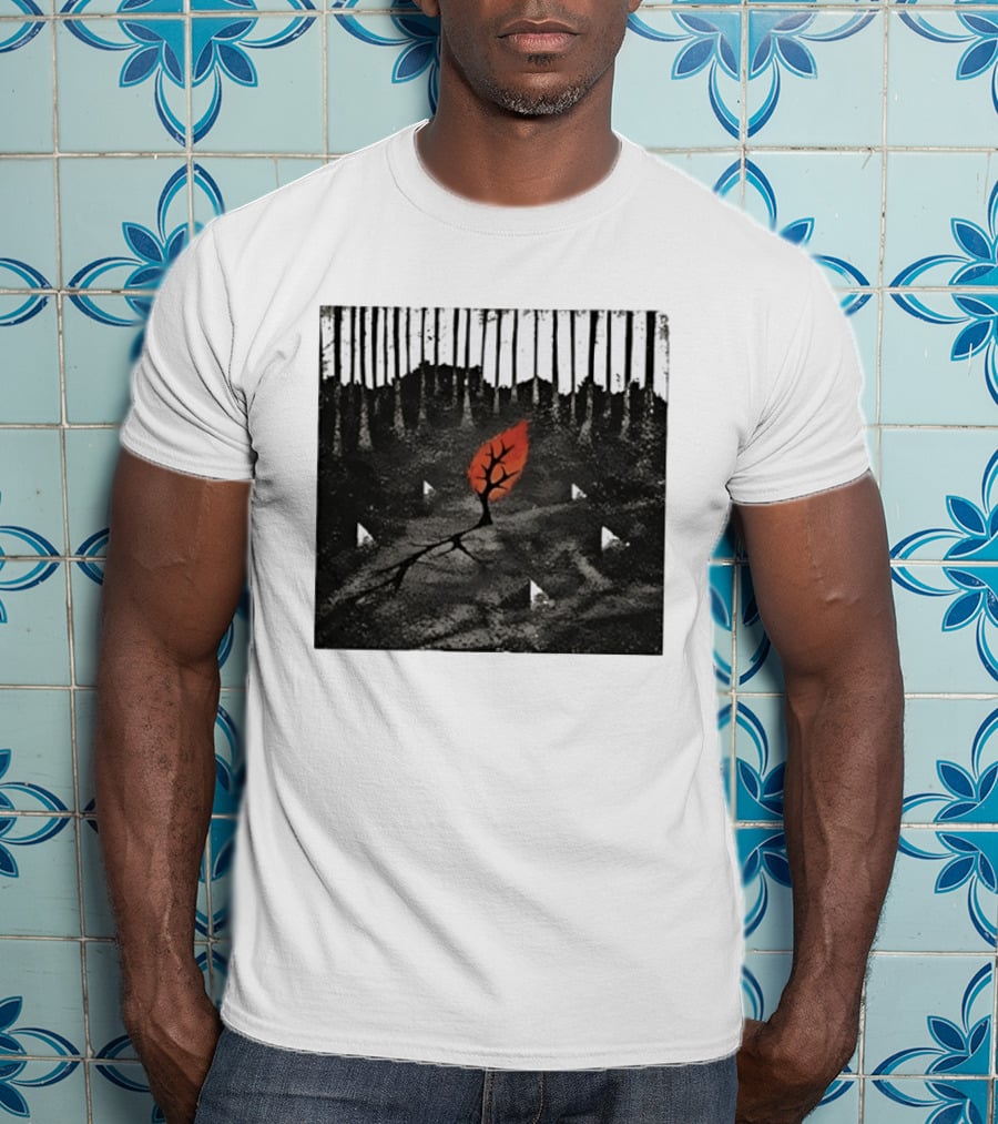Sleeping With Sirens Tree Forest Alternative Rock Red Leaf T-Shirt