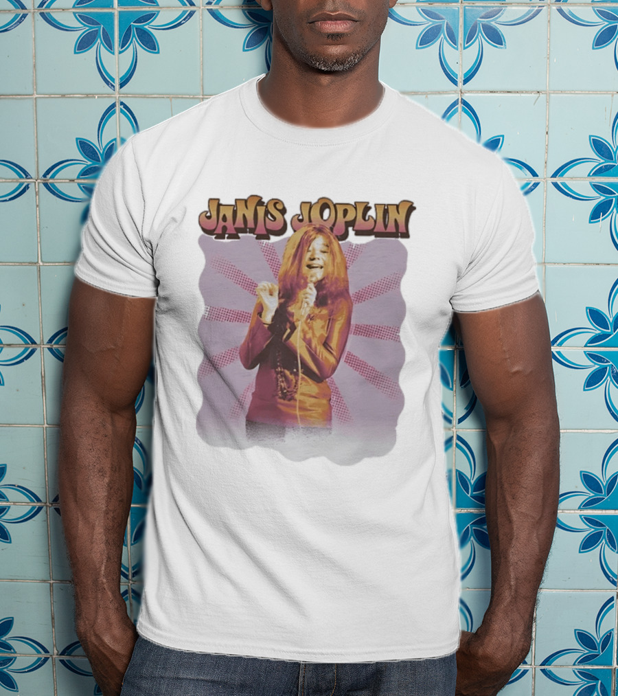 Janis Joplin Rock Legend Iconic Singer Image T-Shirt