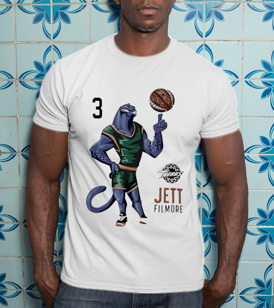 Jett Filmore Tharks Number 3 Basketball Player Panther T-Shirt