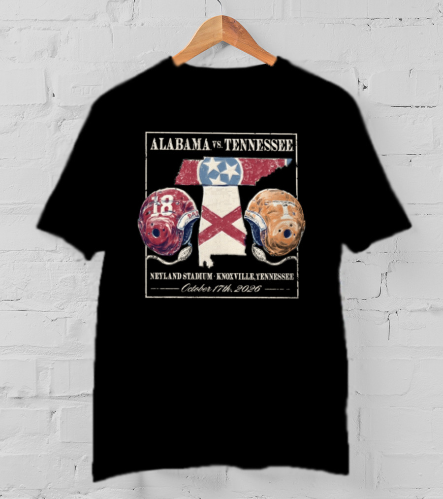 Alabama Vs Tennessee Neyland Stadium Knoxville October 17th 2026 T-Shirt