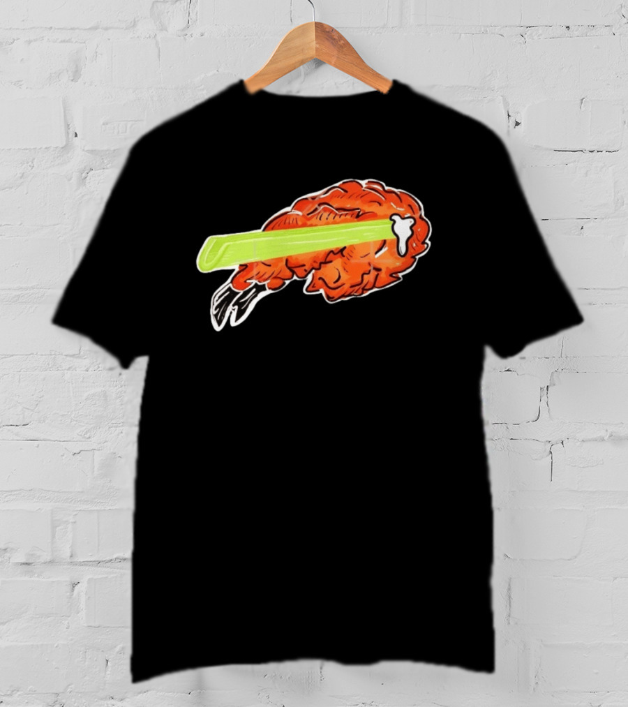 Buffalo Chicken Wing Celery Stick Combo T-Shirt