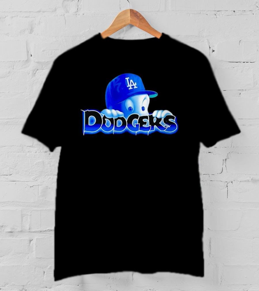 Casper Dodgers Los Angeles Baseball Cap Ghost T-Shirt