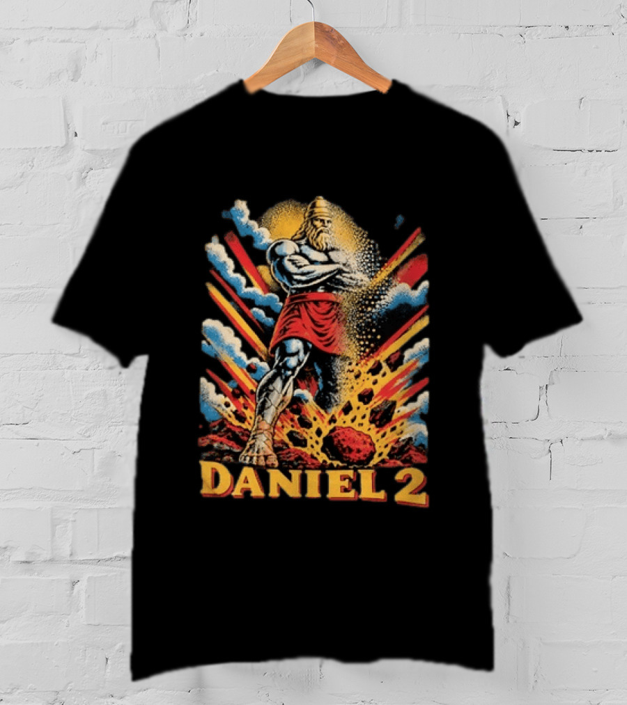 Daniel 2 Statue Nebuchadnezzar Dream Comic Explosion T-Shirt