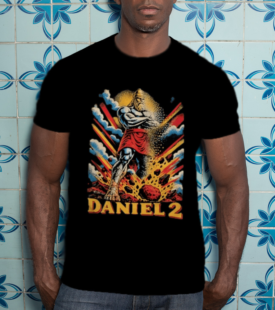 Daniel 2 Statue Nebuchadnezzar Dream Comic Explosion T-Shirt