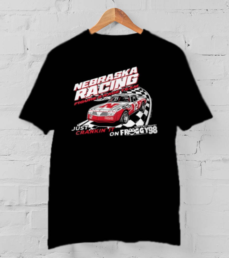 Nebraska Racing Future Track Team Daniel Kaelin Conor Connealy Crankin It On Froggy 98 T-Shirt