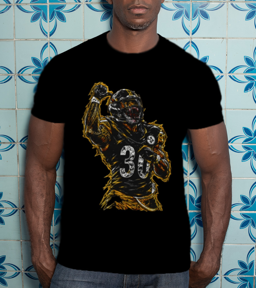 Feed The Beast Jaylen Warren 30 Pittsburgh Steelers Football T-Shirt