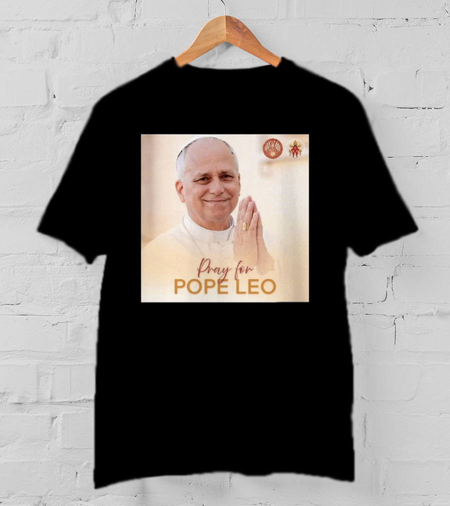 Pray For Pope Leo Clerical Blessing With Clergy T-Shirt