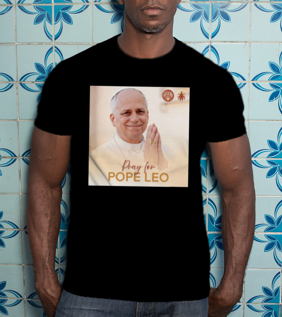 Pray For Pope Leo Clerical Blessing With Clergy T-Shirt