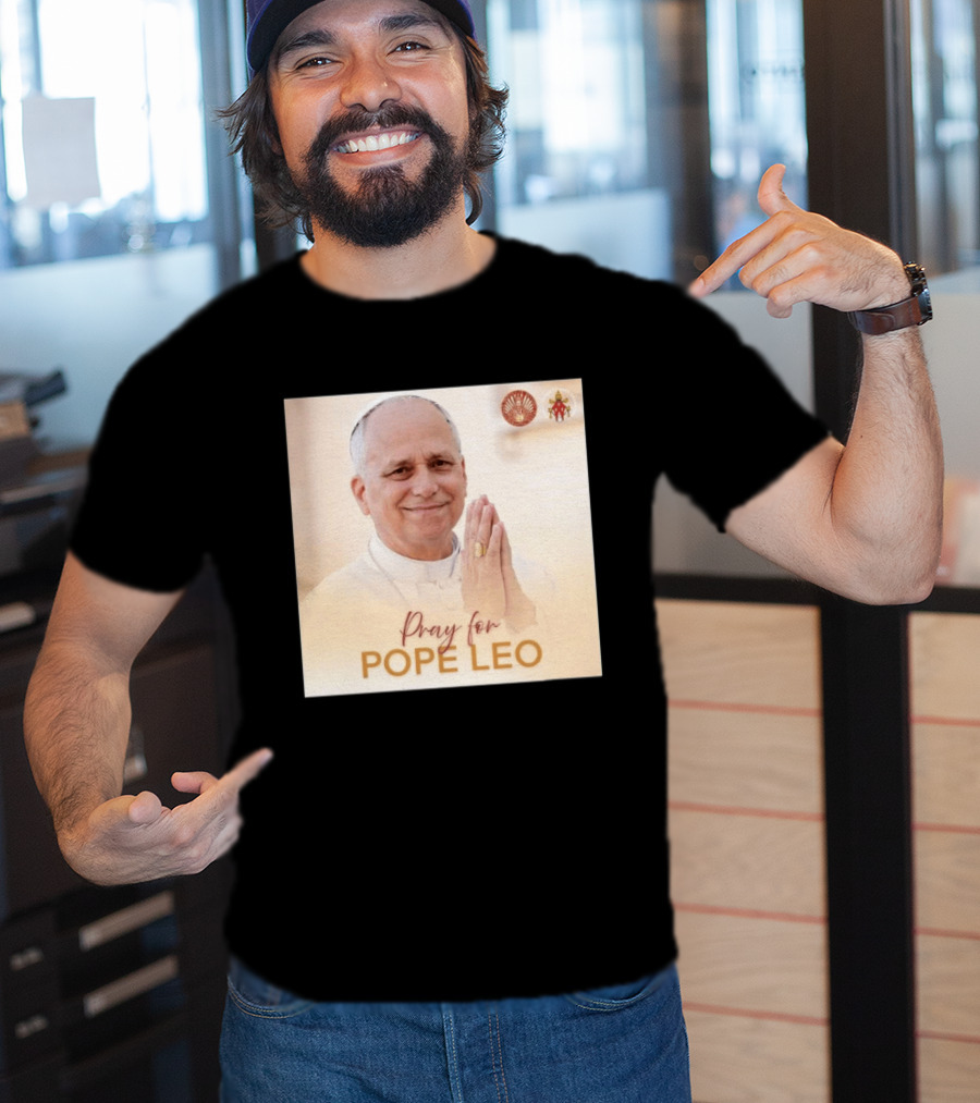 Pray For Pope Leo Clerical Blessing With Clergy T-Shirt