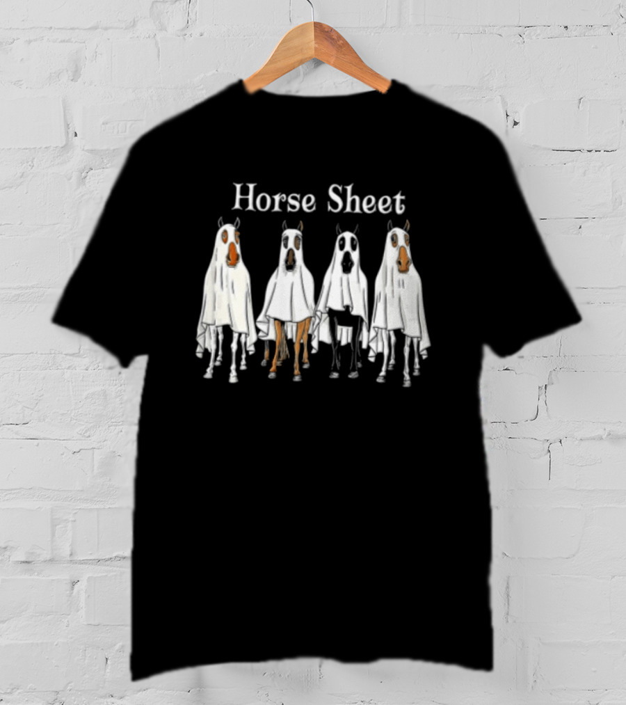 Horse Sheet Four Ghost Horses In White Sheets T-Shirt
