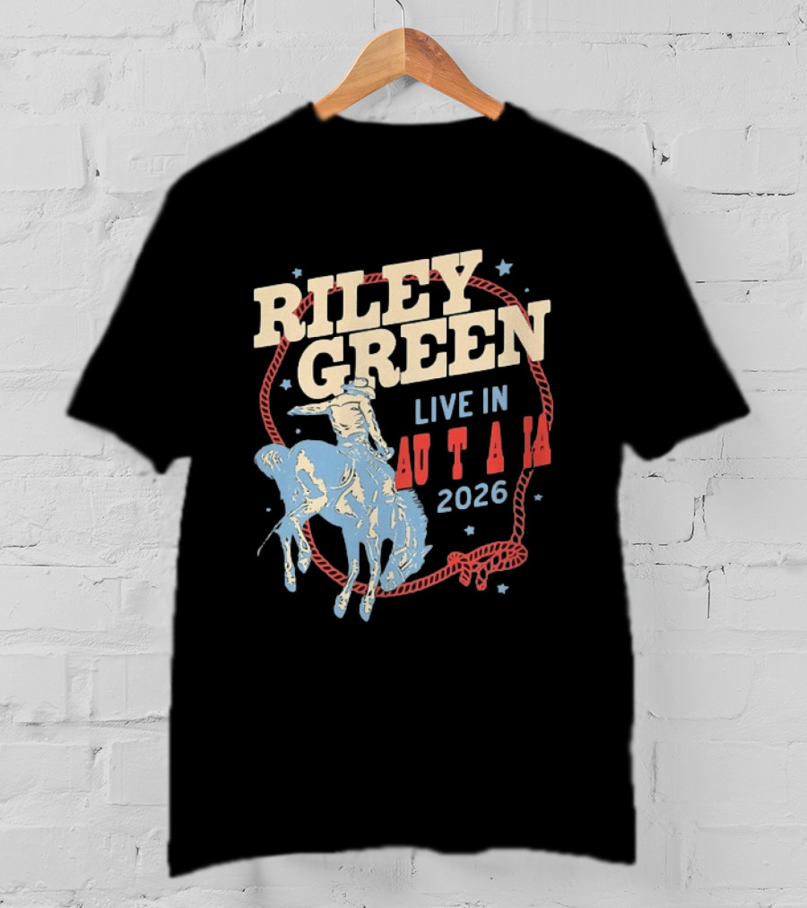 Riley Green Live In Australia 2026 Country Music Cowboy Rodeo T-Shirt