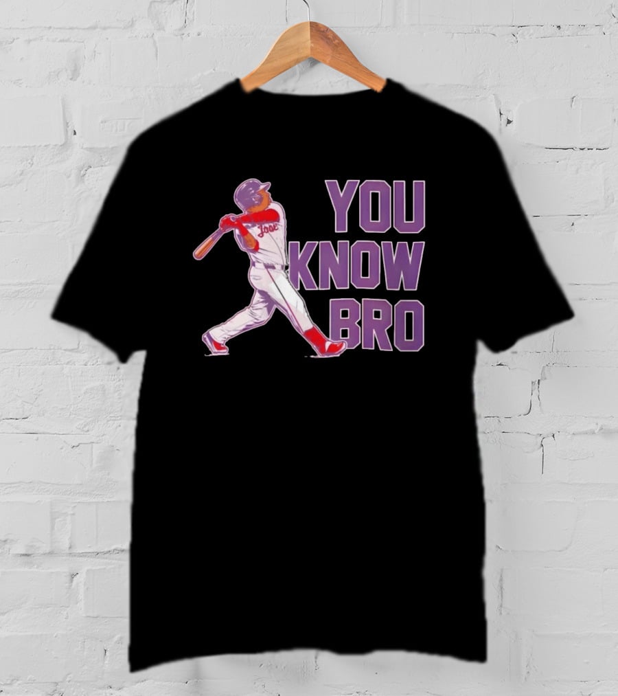 Jose Ramirez You Know Bro Cleveland Guardians Baseball Player T-Shirt
