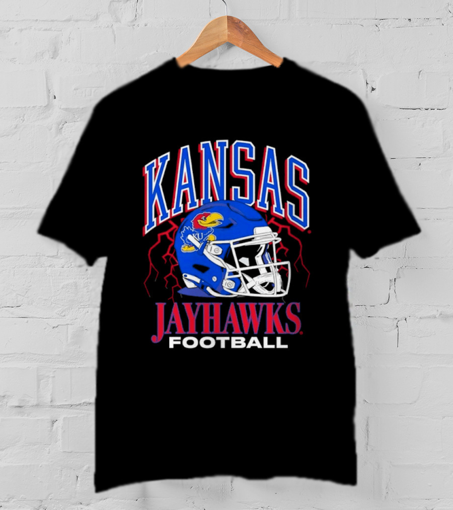 Kansas Jayhawks Football Helmet NCAA Kansas Jayhawks Football T-Shirt