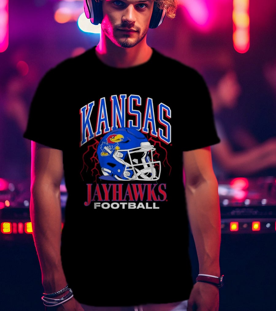 Kansas Jayhawks Football Helmet NCAA Kansas Jayhawks Football T-Shirt