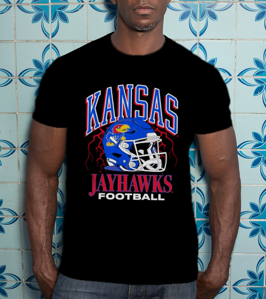 Kansas Jayhawks Football Helmet NCAA Kansas Jayhawks Football T-Shirt