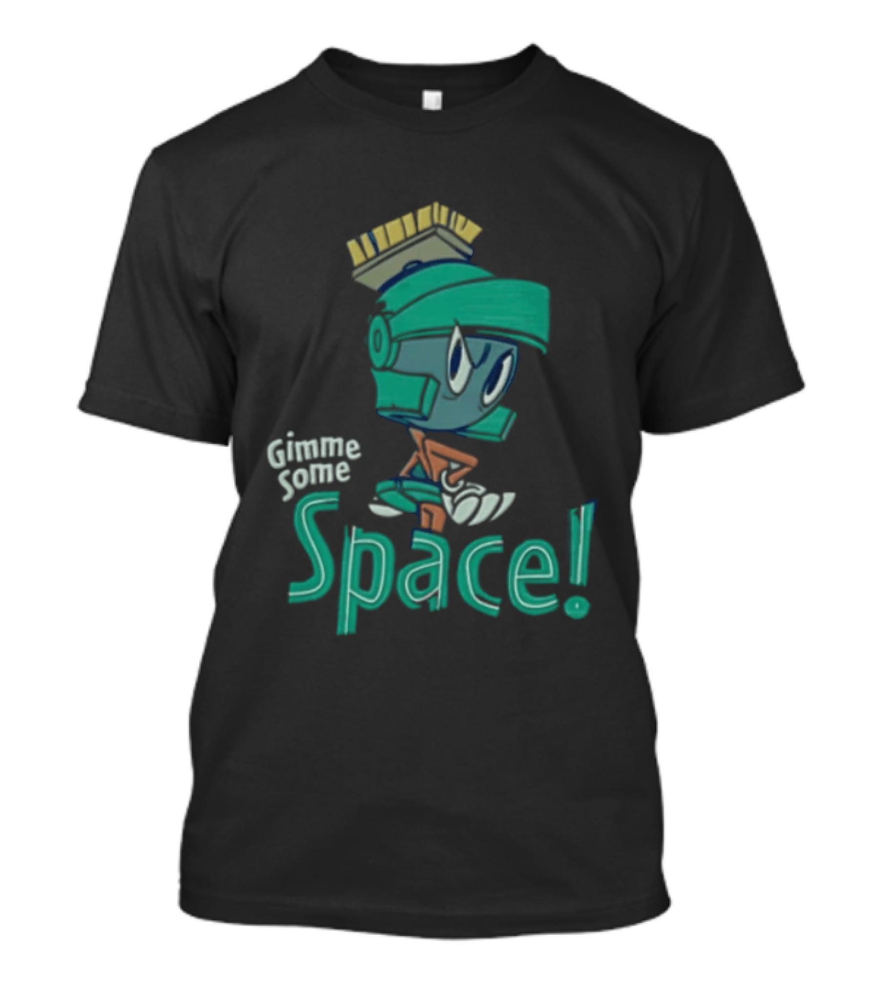 Looney Tunes Gimme Some Space Marvin The Martian Helmet T-Shirt