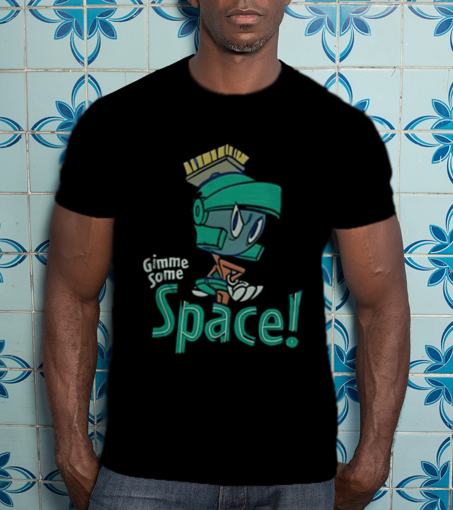 Looney Tunes Gimme Some Space Marvin The Martian Helmet T-Shirt