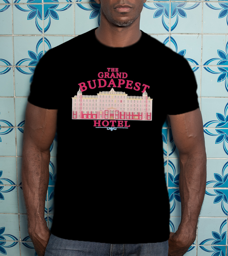 The Grand Budapest Hotel Wes Anderson Iconic Movie Architecture T-Shirt