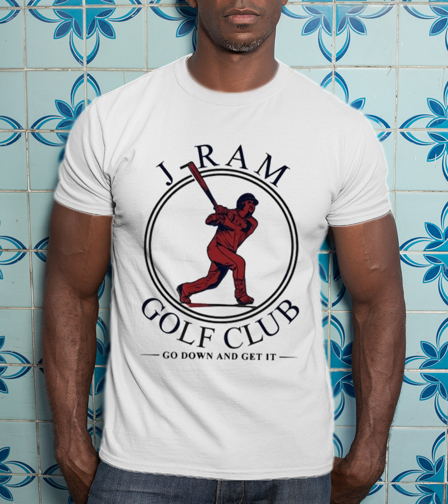 J Ram Golf Club Go Down And Get It Cleveland Guardians Jose Ramirez Number 11 T-Shirt