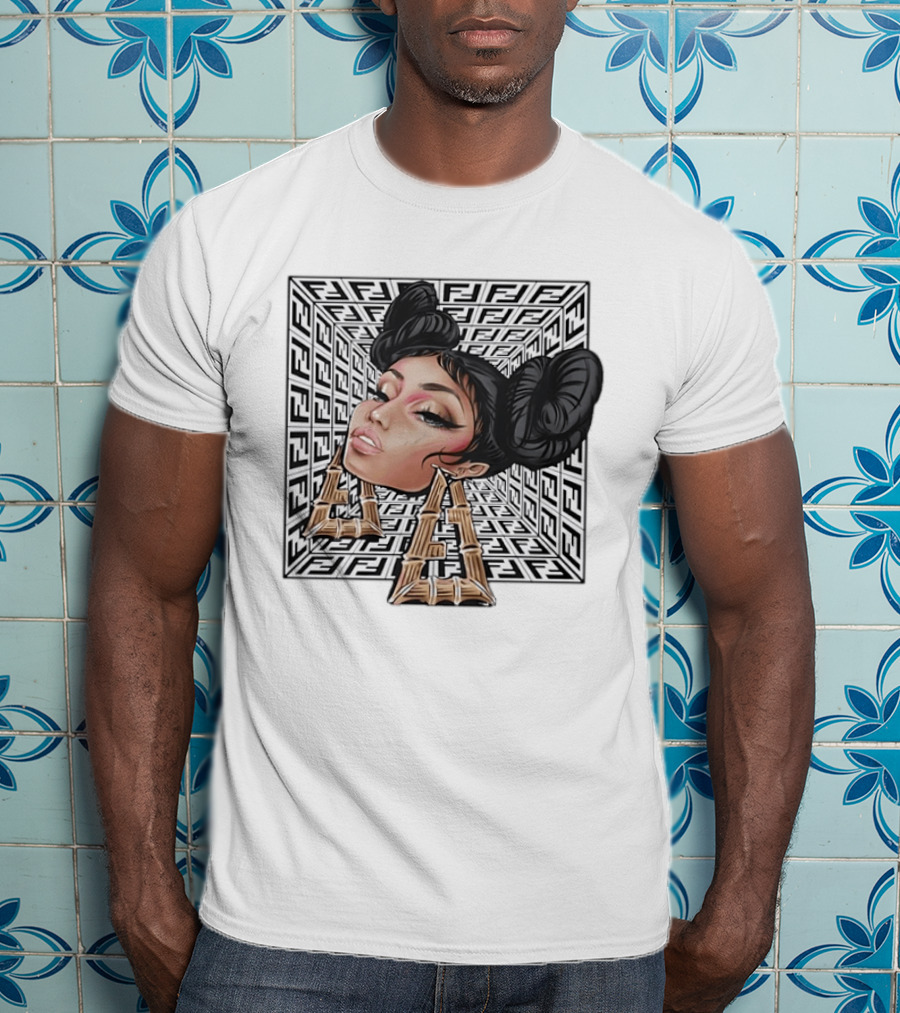 Nicki Minaj Fendi Collaboration Bamboo Earrings Hip Hop T-Shirt