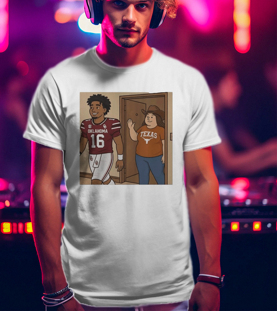 Oklahoma Sooners 16 Vs Texas Longhorns Football SEC Rivalry T-Shirt
