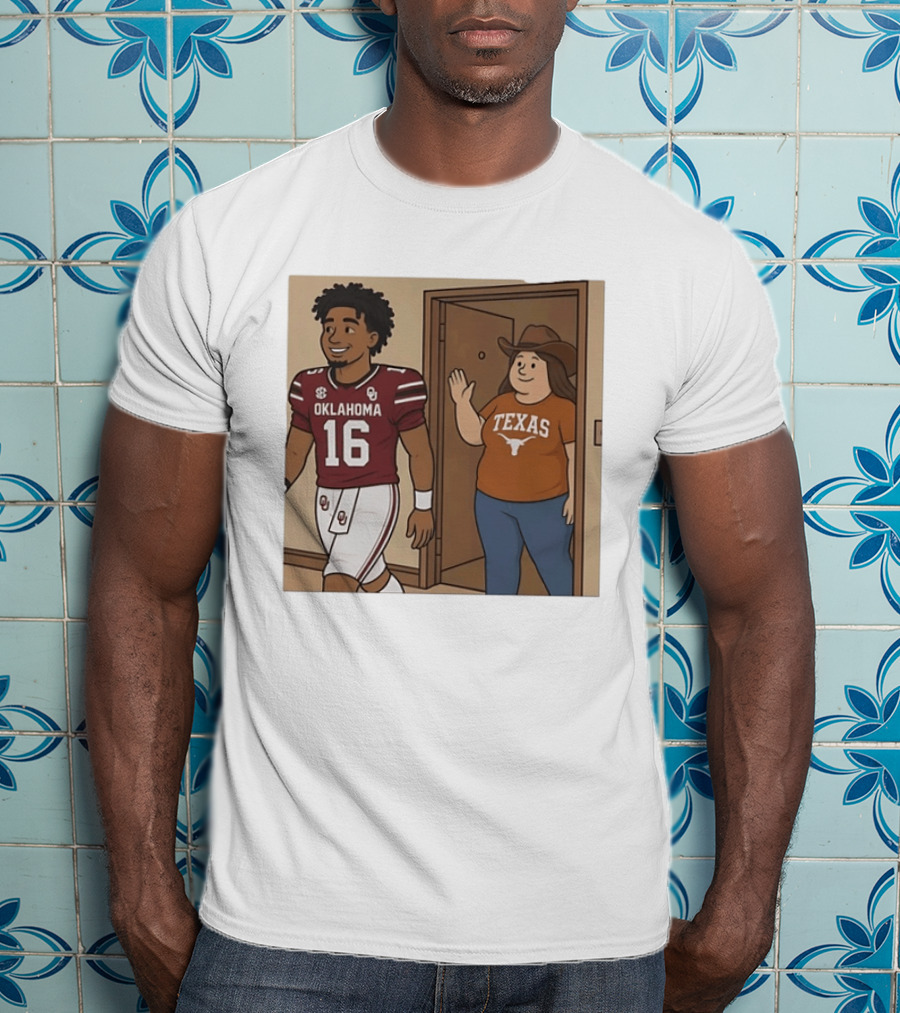 Oklahoma Sooners 16 Vs Texas Longhorns Football SEC Rivalry T-Shirt