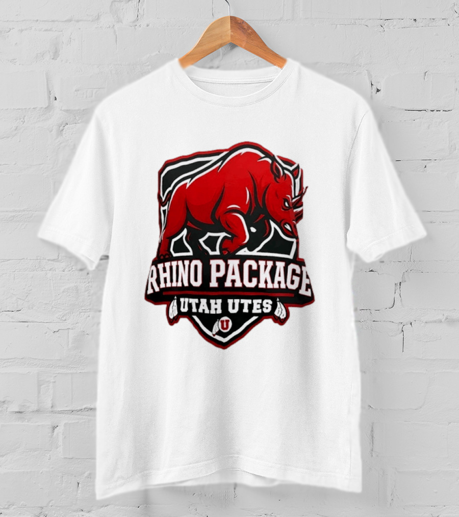 Rhino Package Utah Utes College Football Team Spirit T-Shirt