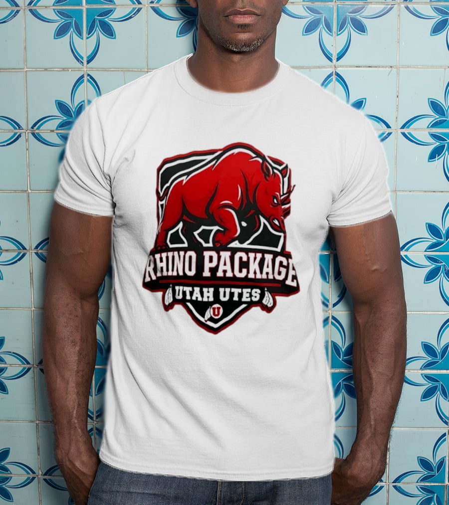 Rhino Package Utah Utes College Football Team Spirit T-Shirt