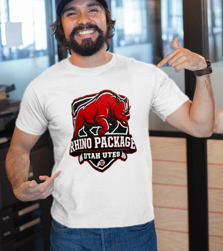 Rhino Package Utah Utes College Football Team Spirit T-Shirt