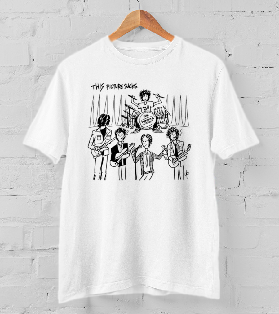 The Strokes This Picture Sucks Indie Rock Band Sketch T-Shirt
