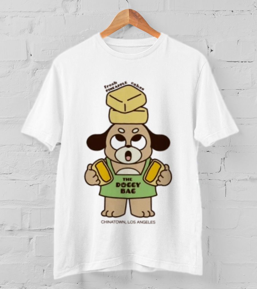 The Doggy Bag Fresh Pineapple Cakes Chinatown Los Angeles T-Shirt