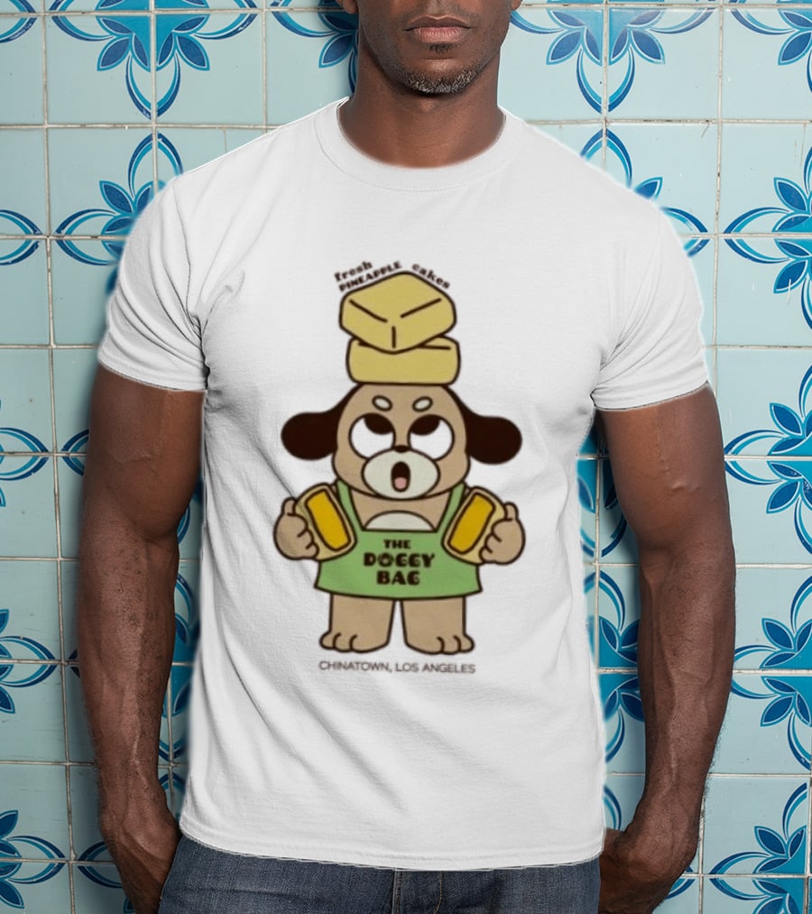 The Doggy Bag Fresh Pineapple Cakes Chinatown Los Angeles T-Shirt