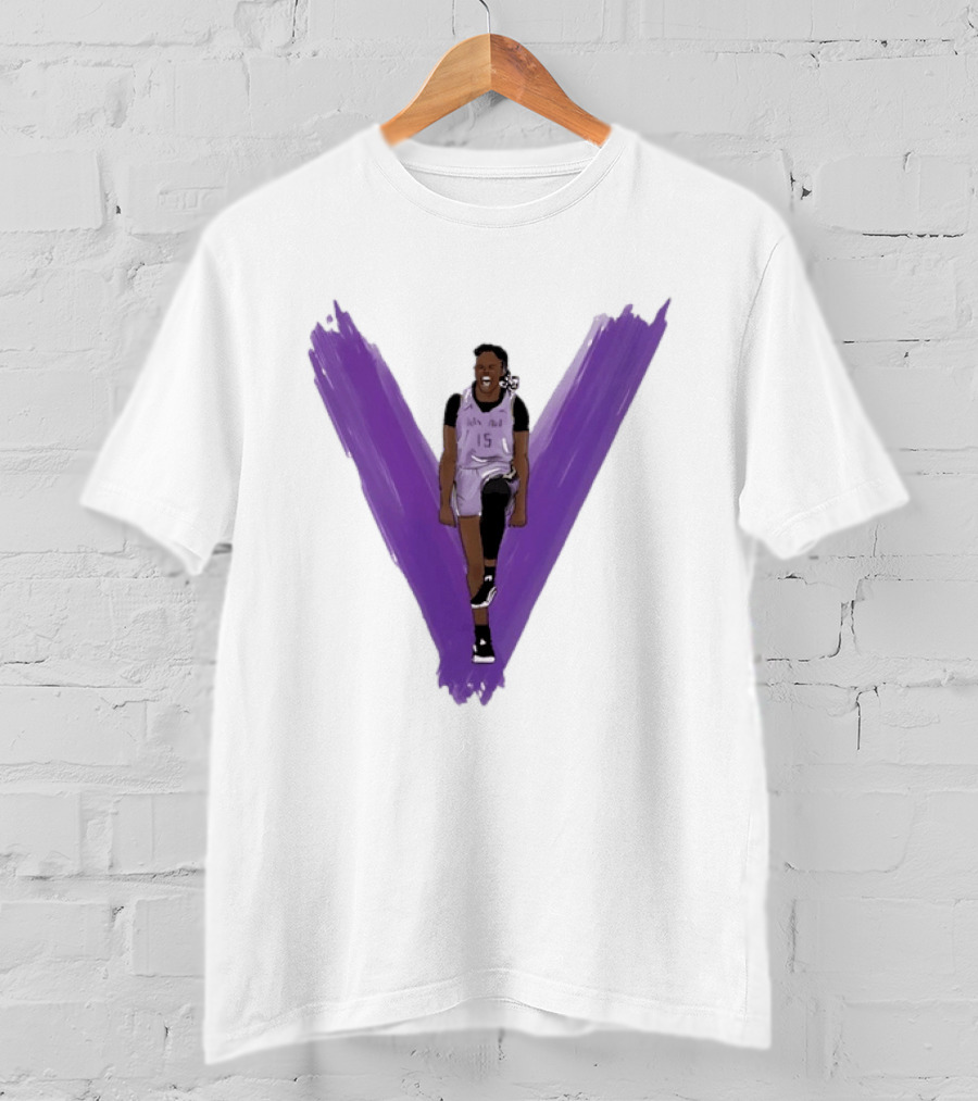 Tiffany Hayes Los Angeles Sparks 15 WNBA Basketball Player Purple V T-Shirt