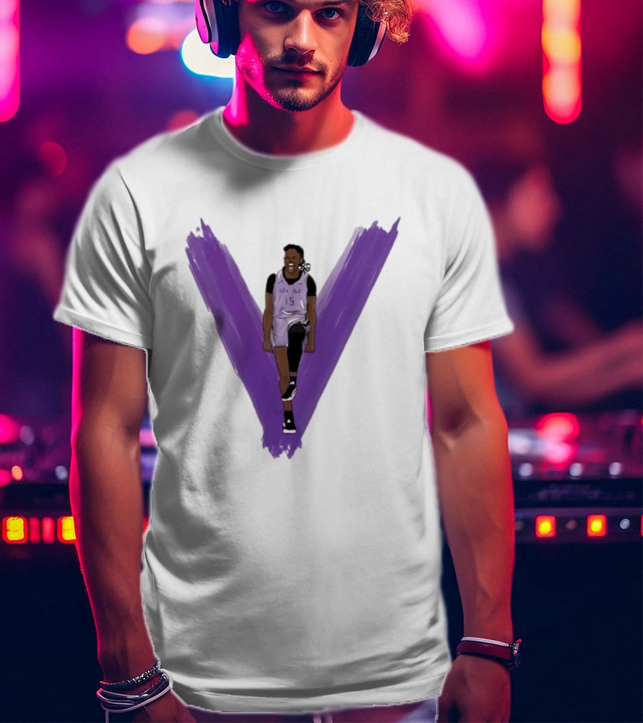 Tiffany Hayes Los Angeles Sparks 15 WNBA Basketball Player Purple V T-Shirt