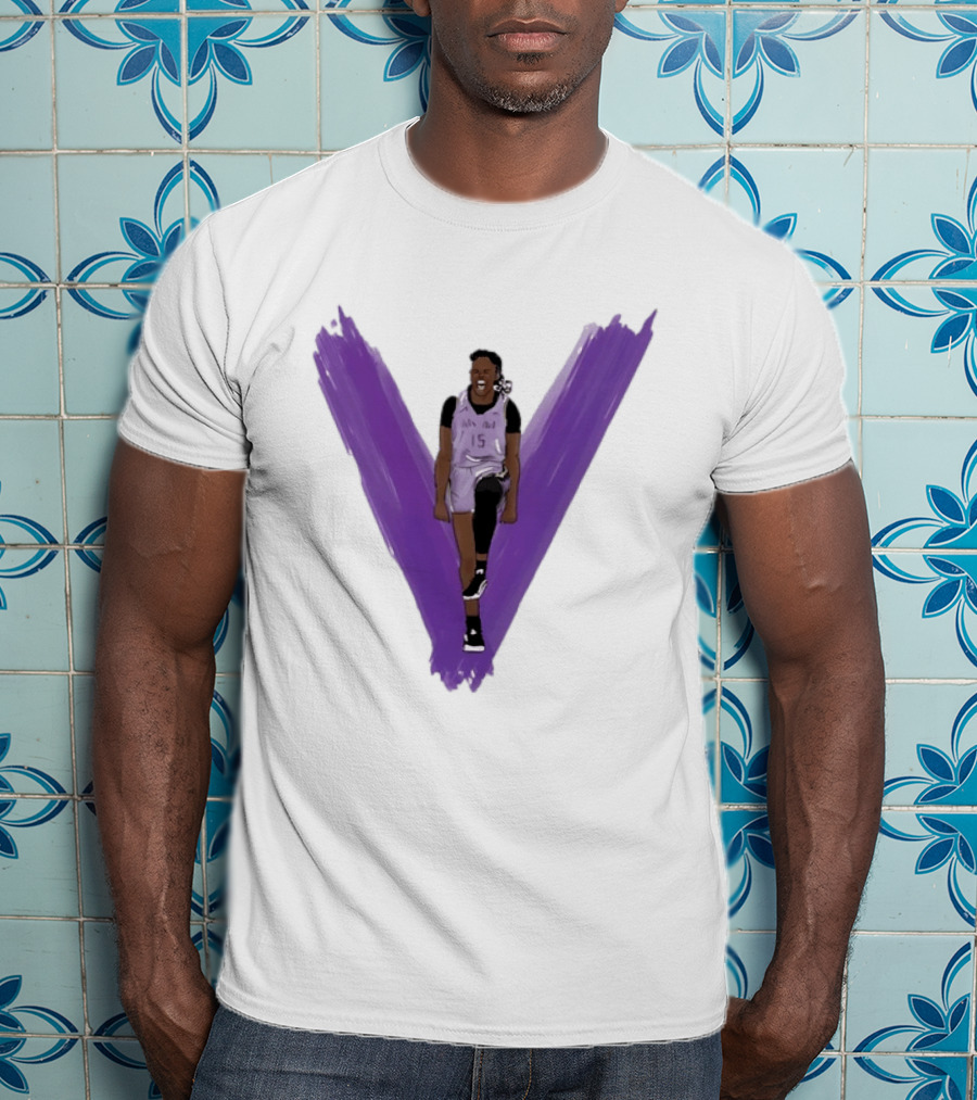 Tiffany Hayes Los Angeles Sparks 15 WNBA Basketball Player Purple V T-Shirt
