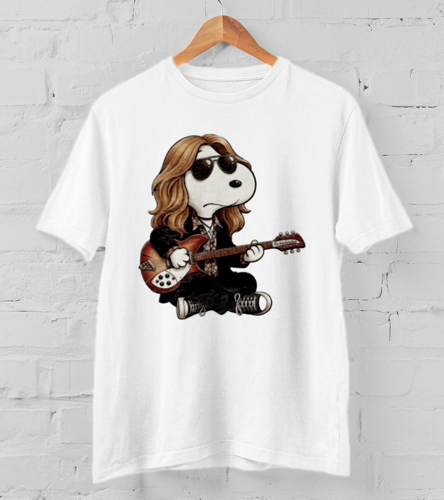 Tom Petty Snoopy Rickenbacker Guitar T-Shirt